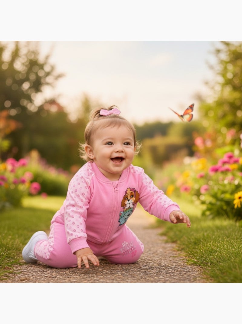 Pat Patrouille - Ensemble de jogging, veste et pantalon fille Rose - Kiabi