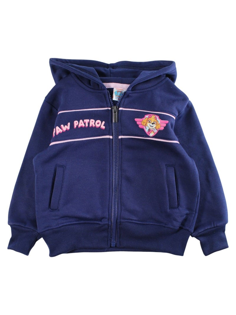 Pat Patrouille - Ensemble jogging fille veste capuche et pantalon imprimé Bleu marine - Kiabi