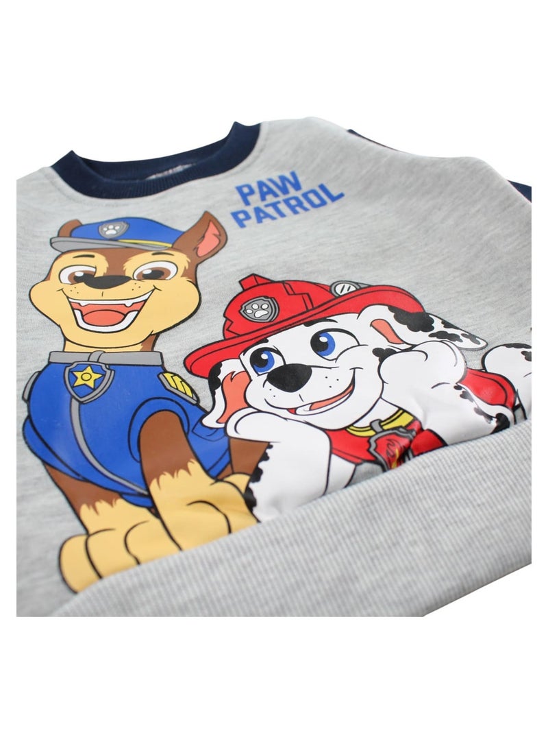 Pat Patrouille - Ensemble jogging garçon sweat et pantalon imprimé Gris - Kiabi