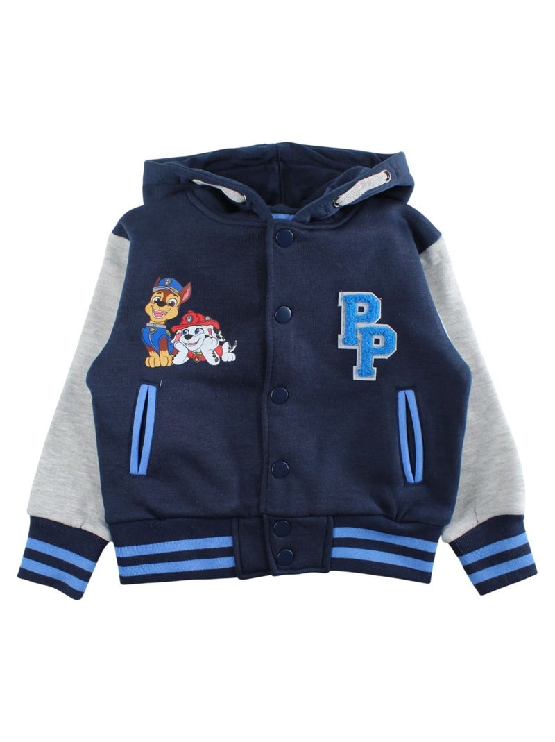 Pat Patrouille - Ensemble jogging garçon veste capuche et pantalon imprimé Bleu marine - Kiabi