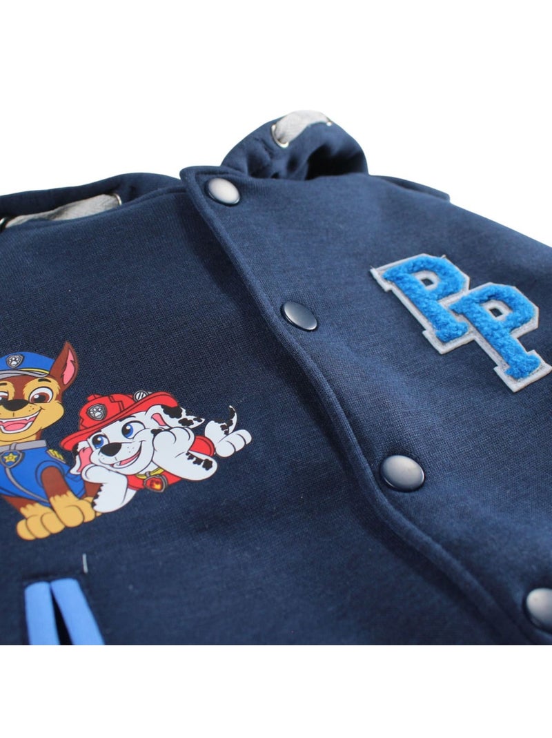 Pat Patrouille - Ensemble jogging garçon veste capuche et pantalon imprimé Bleu marine - Kiabi