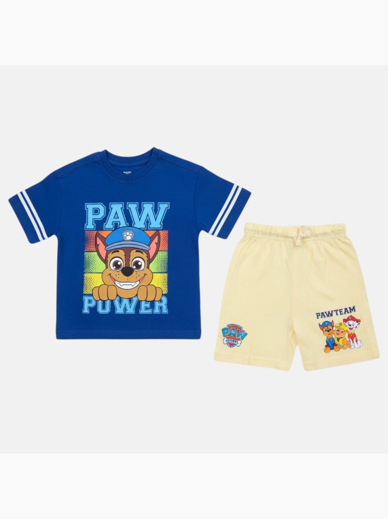 Pat Patrouille - Ensemble T-shirt et short avec personnage Bleu marine - Kiabi