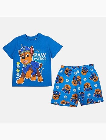 Pat patrouille - ensemble t-shirt manches courtes et short à motifs