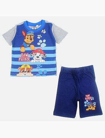 Pat patrouille - ensemble t-shirt manches courtes et short imprimés