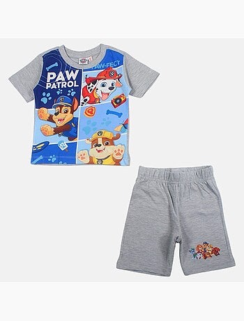 Pat patrouille - ensemble t-shirt manches courtes et short imprimés