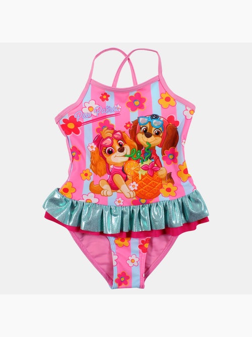Pat patrouille - maillot de bain 1 pièce imprimé, finitions volantées - Kiabi Pat patrouille - maillot de bain 1 pièce imprimé, finitions volantées - Kiabi