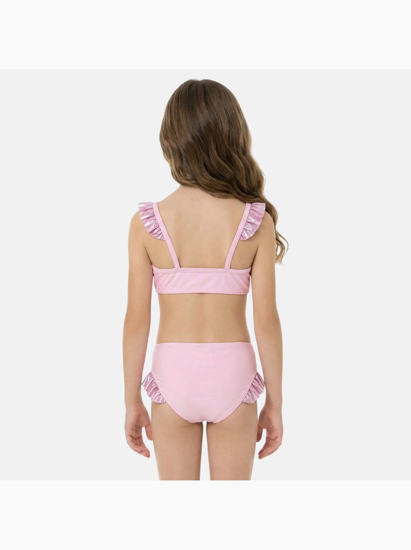 Pat Patrouille - Maillot de bain deux pièces enfant imprimé Rose - Kiabi