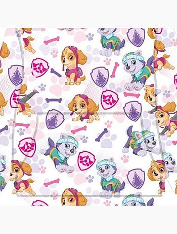 Pat Patrouille - Plaid Polaire à Capuche Enfant Stella et Everest - Couverture à Manches 3 à 6 ans