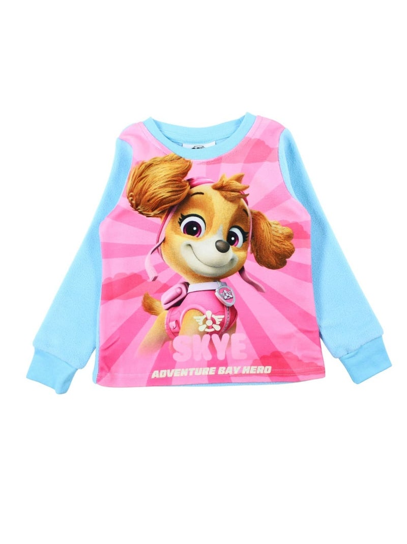 Pat Patrouille - Pyjama polaire fille imprimé Bleu - Kiabi