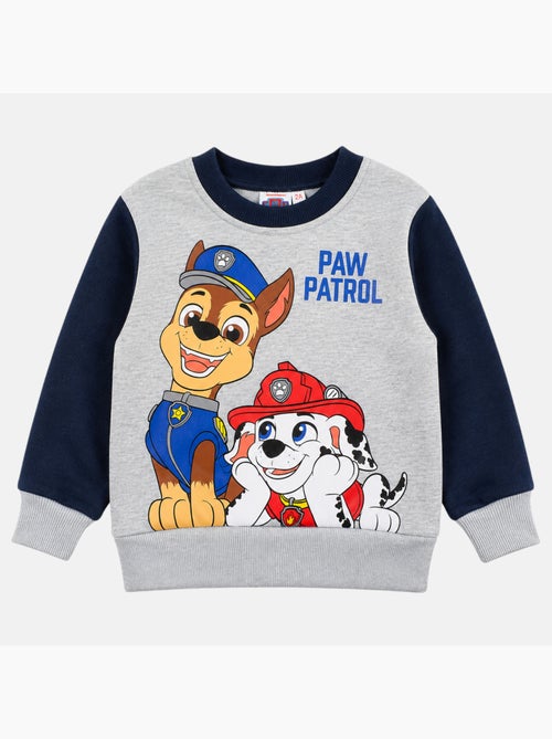 Pat patrouille - sweat col rond imprimé, manches longues - Kiabi