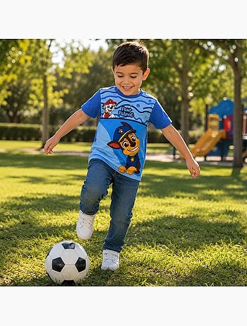 Pat Patrouille - T-shirt manches courtes enfant imprimé