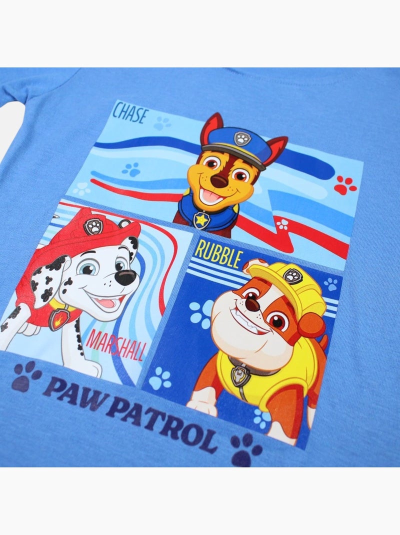 Pat Patrouille - T-shirt manches courtes enfant imprimé Bleu - Kiabi