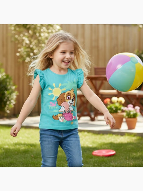 Pat Patrouille - T-shirt manches courtes fille imprimé - Kiabi