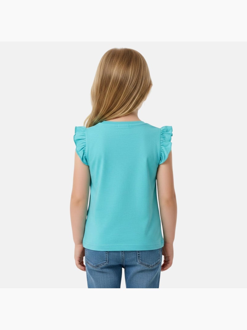 Pat Patrouille - T-shirt manches courtes fille imprimé Bleu - Kiabi