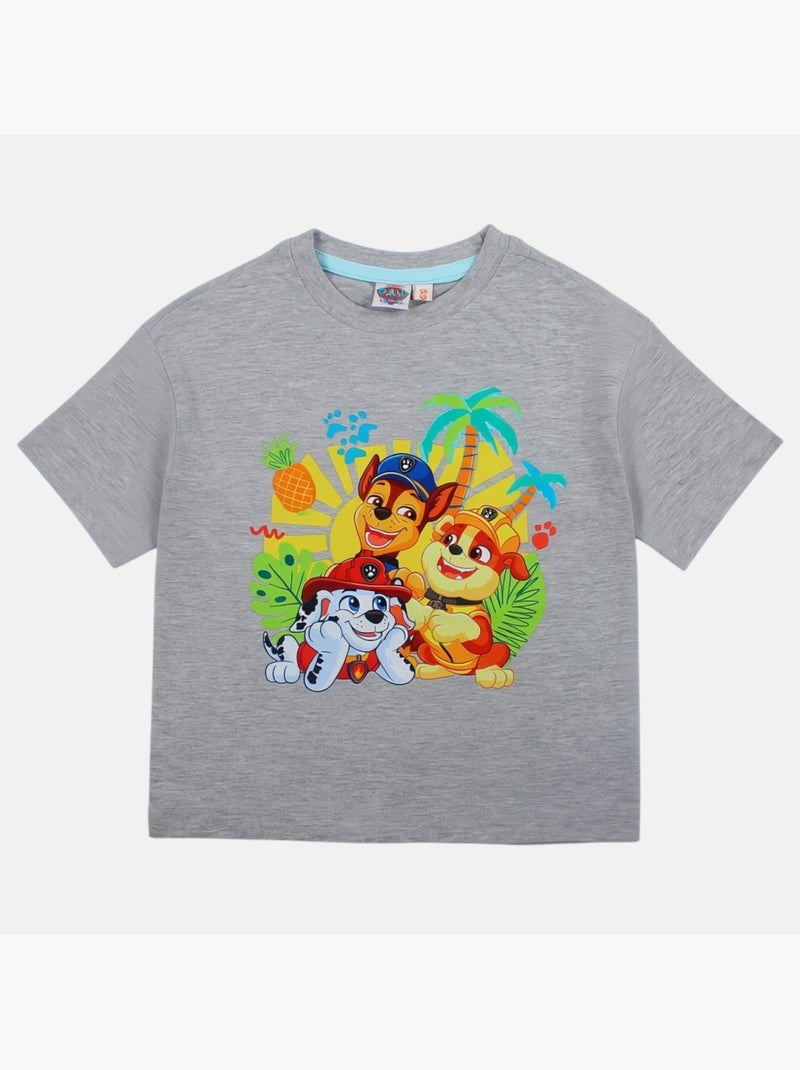 Pat Patrouille - T-shirt manches courtes garçon avec personnage Gris - Kiabi