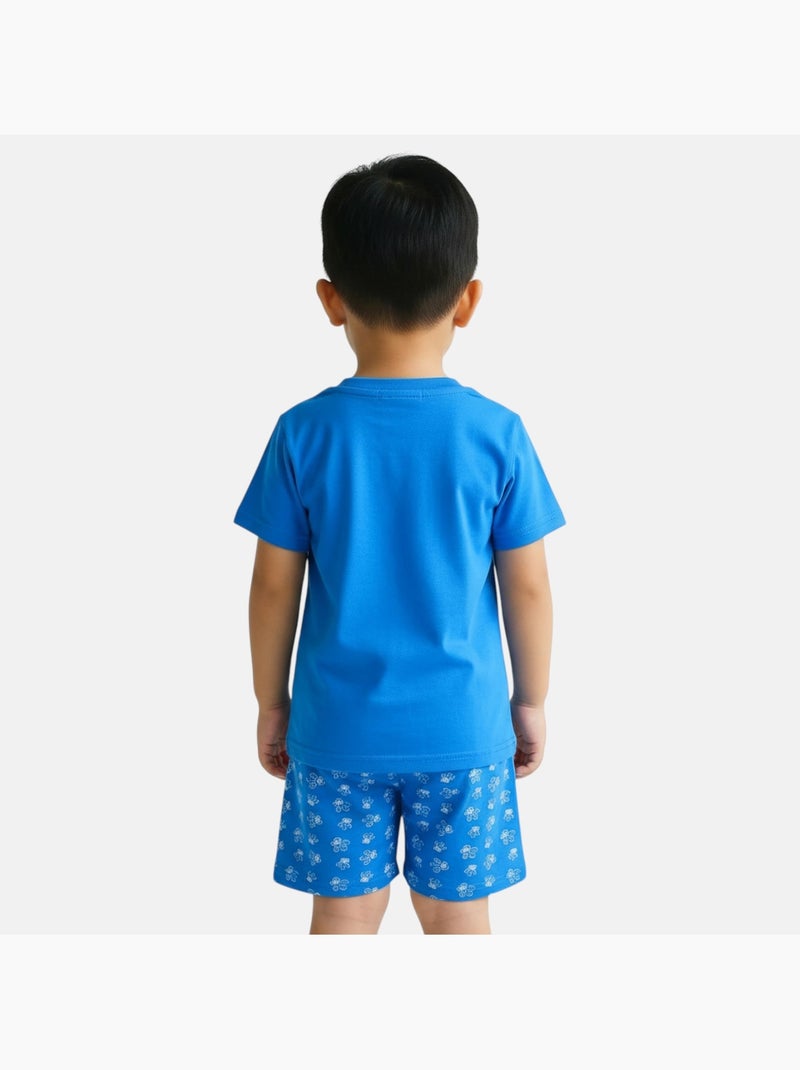 Pat Patrouille - T-shirt manches courtes personnage avec short Bleu - Kiabi