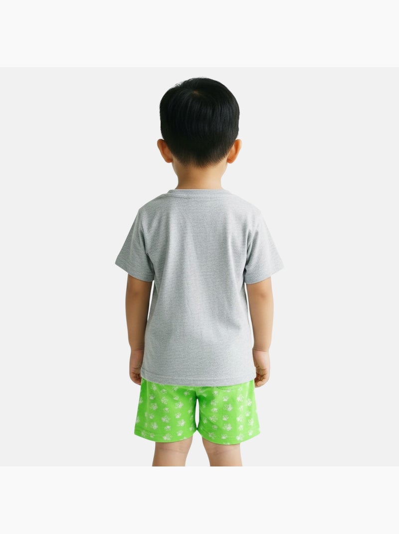 Pat Patrouille - T-shirt manches courtes personnage avec short Gris - Kiabi