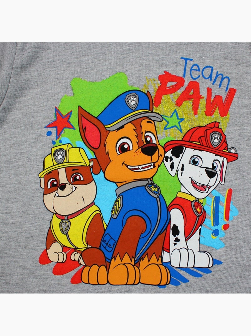 Pat Patrouille - T-shirt manches courtes personnage avec short Gris - Kiabi