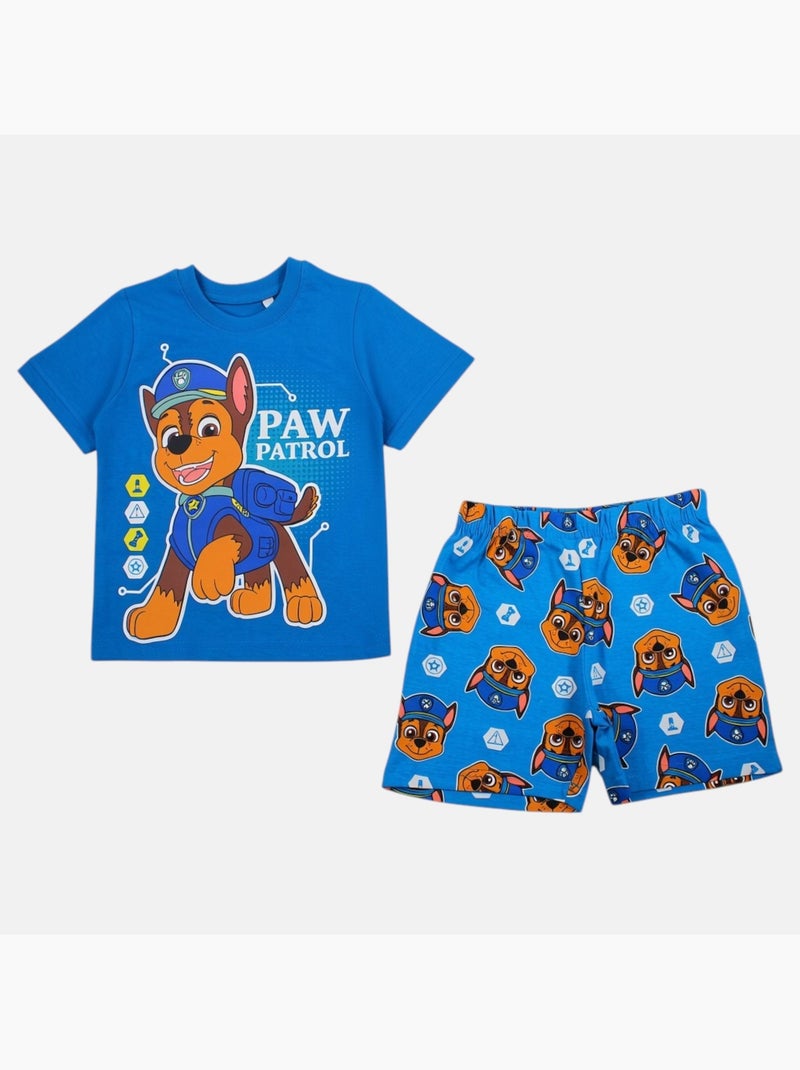 Pat Patrouille - T-shirt manches courtes personnage avec short motif Bleu marine - Kiabi