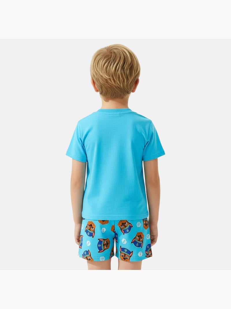 Pat Patrouille - T-shirt manches courtes personnage avec short motif Bleu - Kiabi