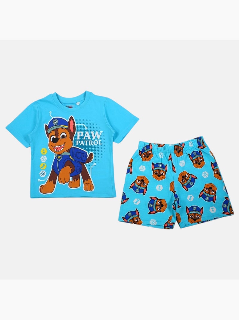Pat Patrouille - T-shirt manches courtes personnage avec short motif Bleu - Kiabi