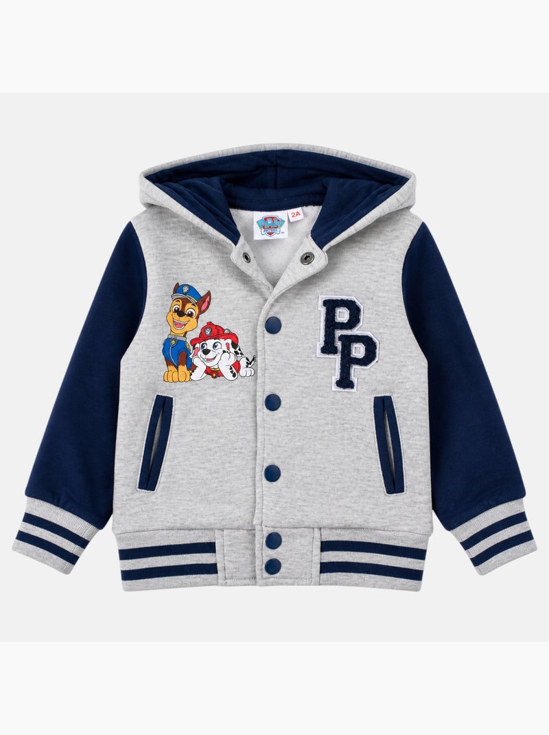 Pat Patrouille - Veste sweat à capuche garçon imprimée Gris - Kiabi