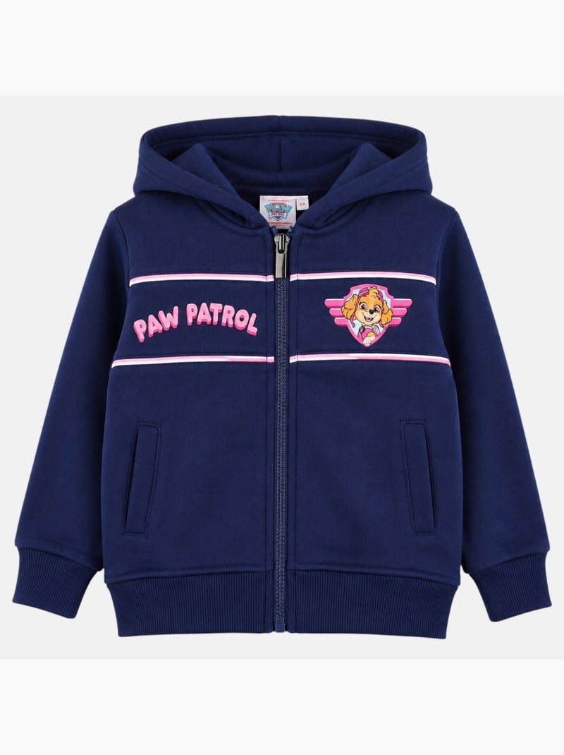 Pat patrouille - veste zippée à capuche imprimée, manches longues Bleu marine - Kiabi