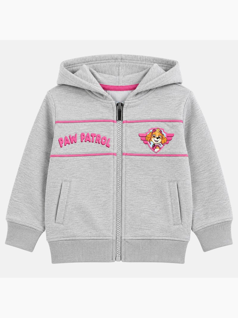 Pat patrouille - veste zippée à capuche imprimée, manches longues Gris - Kiabi