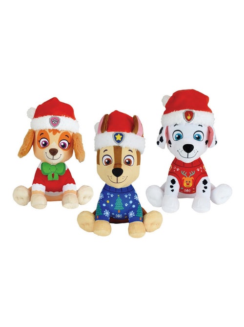 Pat' Patrouille Lot De 3 Peluches de Nöel - Haut 17-Cm - Kiabi