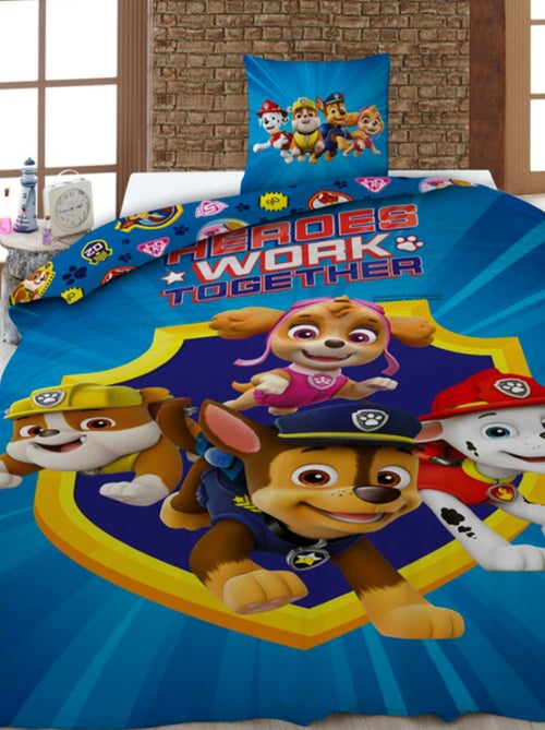 Pat Patrouille, Parure de Lit Enfant Imprimée Réversible 100% Coton, TOGETHER - Kiabi