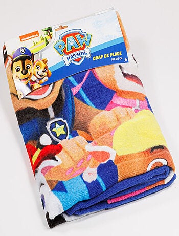 Pat Patrouille, Serviette de Bain Enfant Imprimé 100% Coton, CHASE