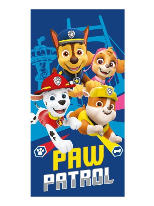 Pat Patrouille, Serviette de Bain Enfant Imprimé 100% Coton, CHASE - Kiabi