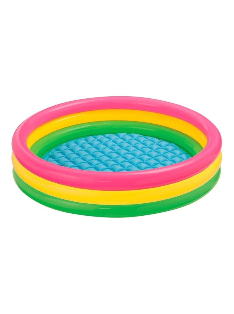 pataugeoire pour enfants - Trois boudins. Diamètre : 147 cm Hauteur : 33 cm Multicolore - Kiabi