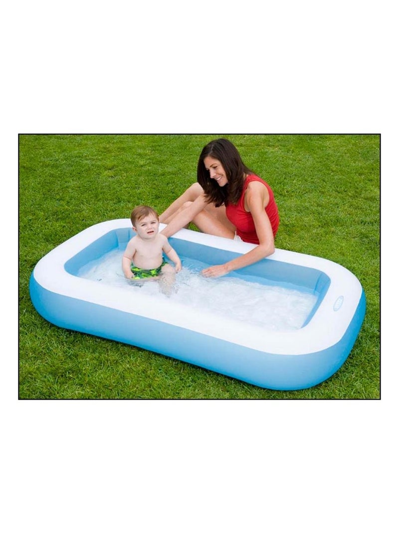 Pataugeoire rectangulaire 1 boudin pour petits enfants Bleu - Kiabi