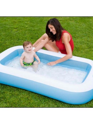 Pataugeoire rectangulaire 1 boudin pour petits enfants