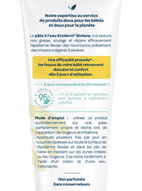 Pâte à l'eau eryderm 75ml biolane - Kiabi Pâte à l'eau eryderm 75ml biolane - Kiabi