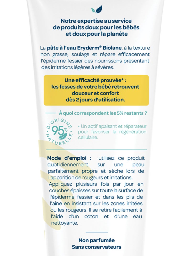 Pâte à l'eau eryderm 75ml biolane N/A - Kiabi