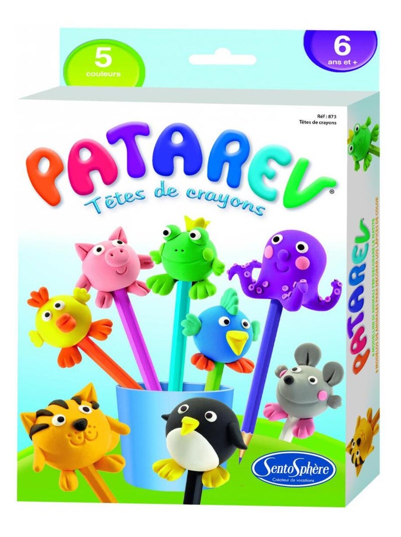 Pâte à modeler Patarev : Têtes de crayons Bleu - Kiabi