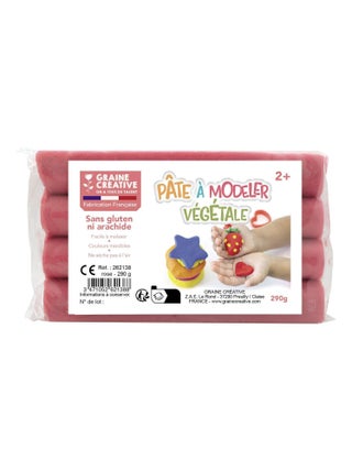 Pâte à modeler végétale 290 g Rose - Graine Créative