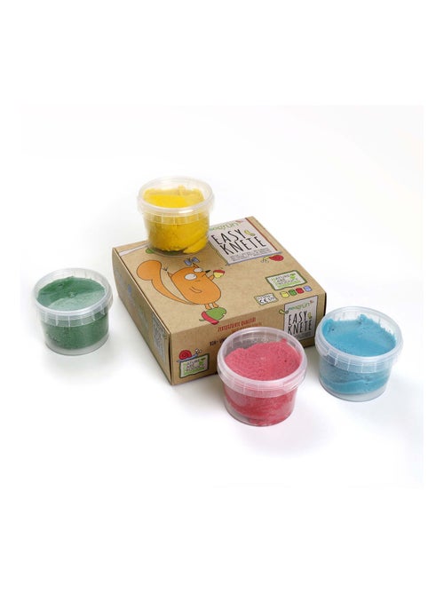 Pâte à modeler "Yuki" naturelle & vegan bio, Set de 4 pots Neogrün - Kiabi