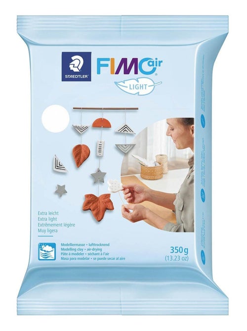 Pâte polymère Fimo Air Light 350 g Blanc - Staedtler - Kiabi