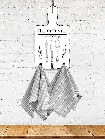 Patère 3 crochets à torchons