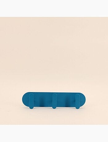 Patère 3 têtes moderne en métal 30cm