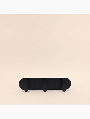 Patère 3 têtes moderne en métal 30cm