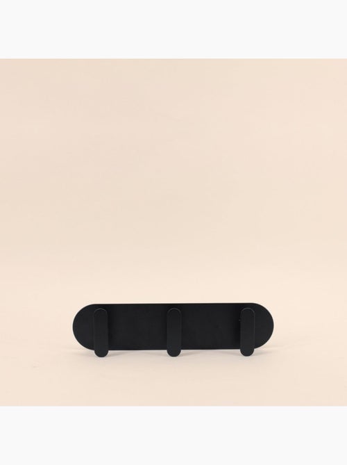 Patère 3 têtes moderne en métal 30cm - Kiabi