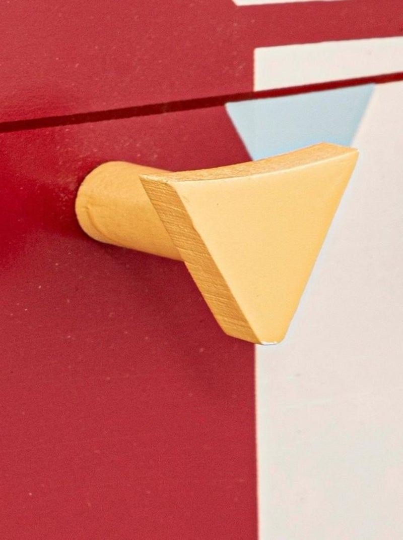 Patère 4 crochets Circus Rouge - Kiabi