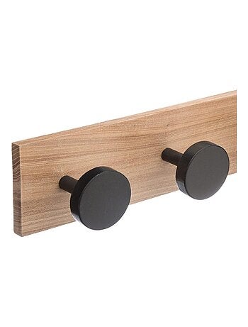Patère 4 têtes rondes noires