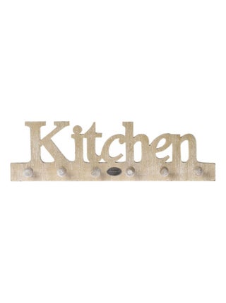 Patère 6 supports cuisine en bois