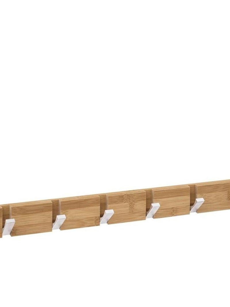 Patère bambou 6 têtes pliantes A SUPPRIMER Beige - Kiabi