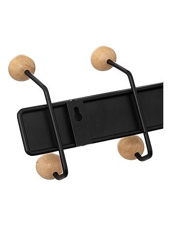 Patère boule bois 10 têtes mural